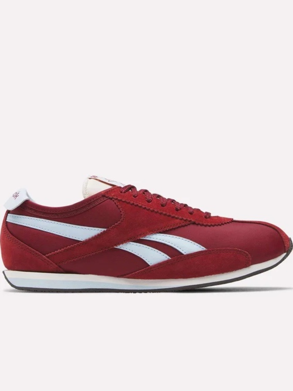 Women’s Red Athletic Retro Sneaker with White Accents